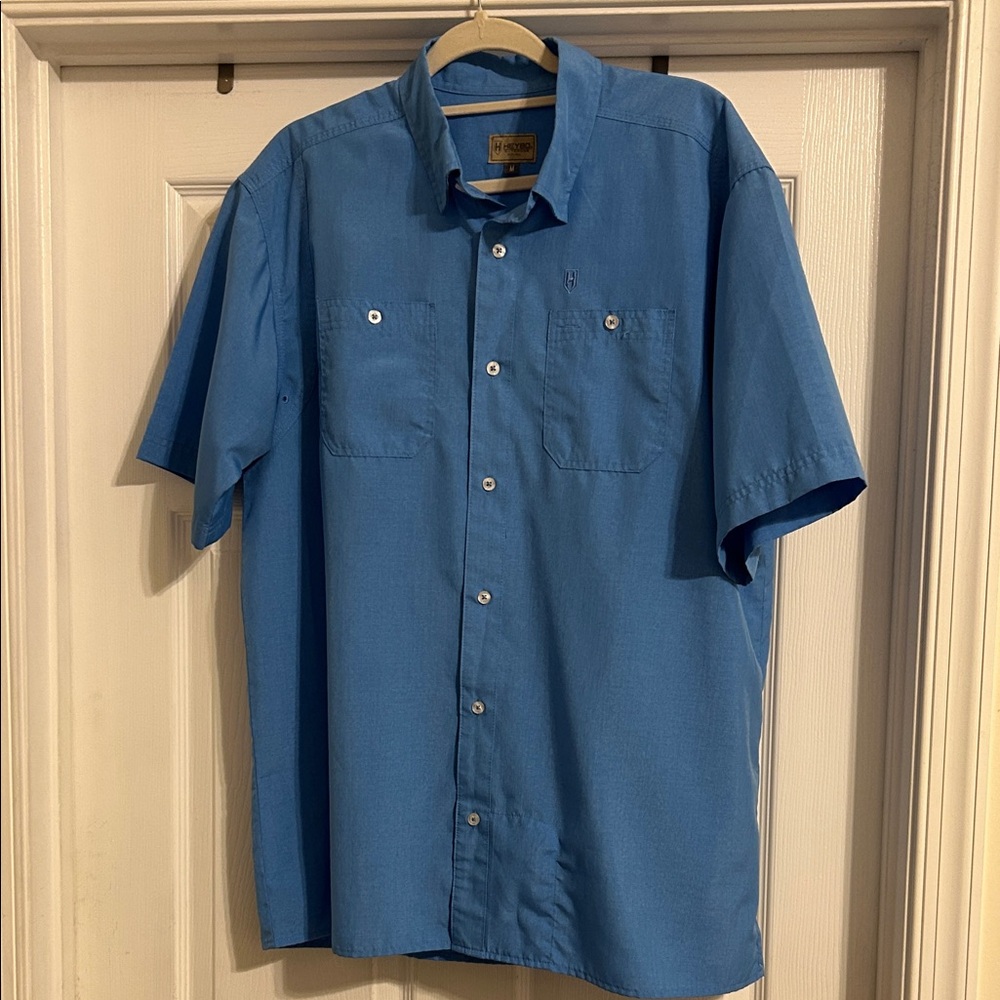 Men's Heybo Blue Short Sleeve Shirt size medium